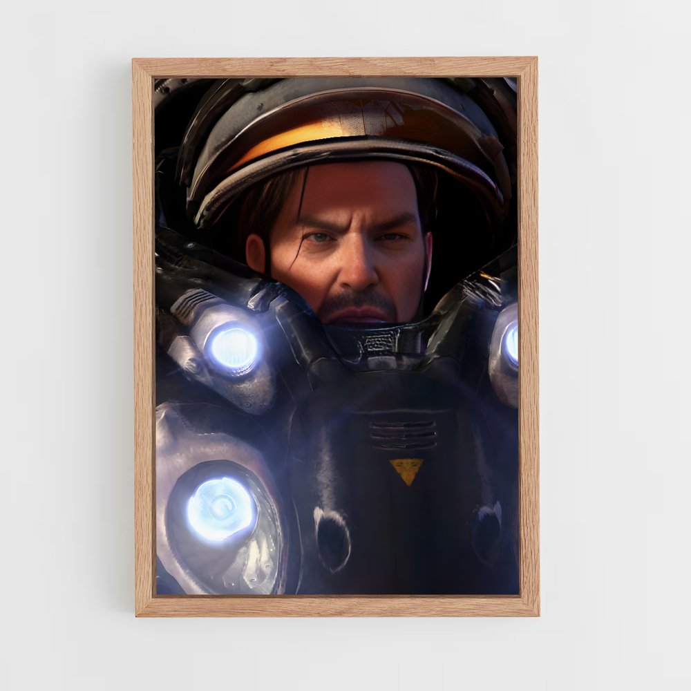 Poster Vision de Jim Raynor – affiche Starcraft (vue 4)